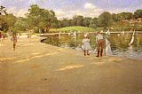 John Singer Sargent Canvas Paintings - A Morning Walk